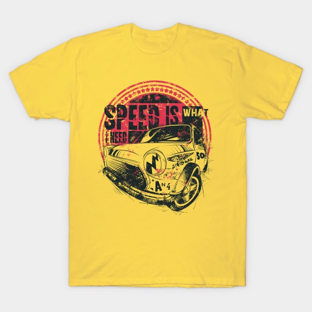 Retro Speed Art T-Shirt by xxxbomb